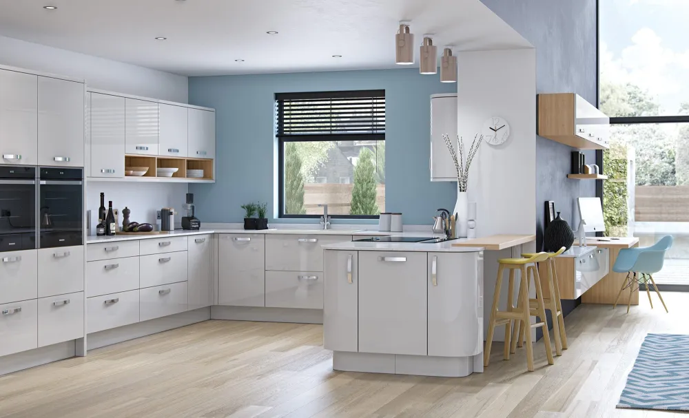 modern contemporary zola gloss light grey kitchen hero A